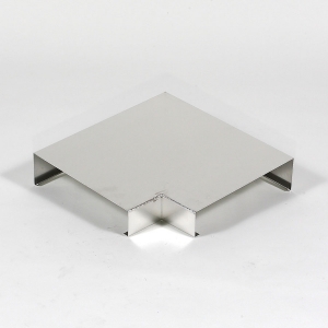 Ecke zu Mauerabdeckung - Alu-natur